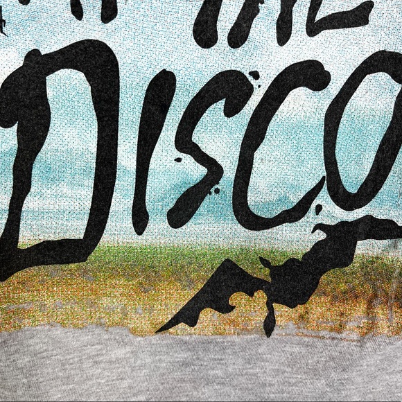 Panic! At The Disco Split Sleeve Graphic Band Tee Shirt Size S/M - Picture 4 of 8